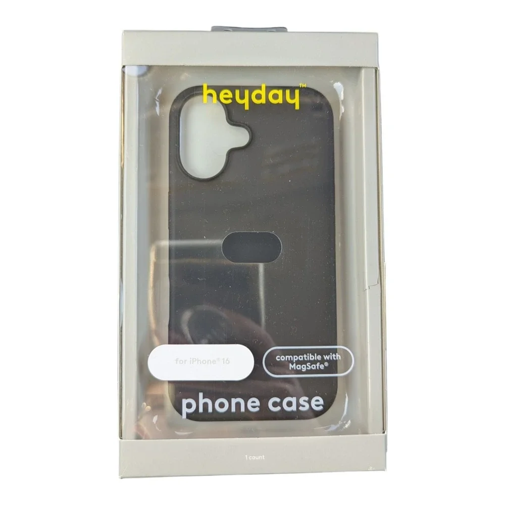 C1. heyday Silicone Magsafe Case For Apple iPhone‎ 16 - Black (Open Box)